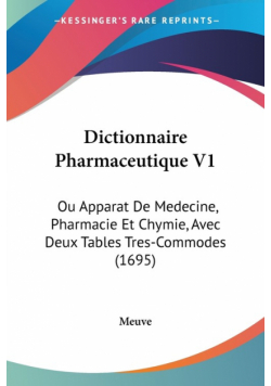 Dictionnaire Pharmaceutique V1