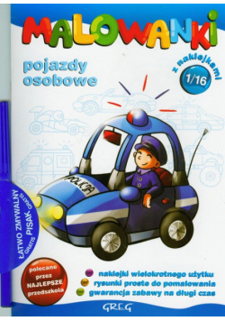 Malowanki 1 Pojazdy osobowe + pisak