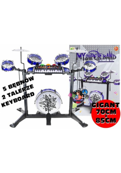 Duży zestaw perkusja + keyboard 70cm X 85cm