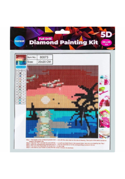 Diamentowa mozaika pełna - Beach 20x20 80873