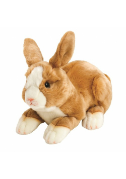 Króliczek beżowo-biały 31 cm