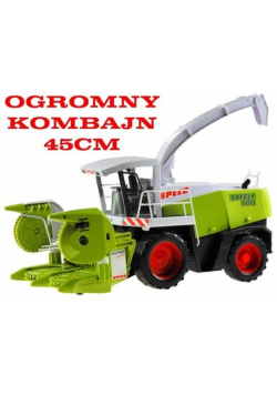 Duży kombajn zbożowy z napędem ruchome elementy