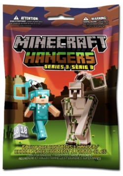 Minecraft Seria 3 Kolekcja zawieszek w saszetkach mix