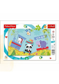 Puzzle 15 Ramkowe Wesoły pociąg