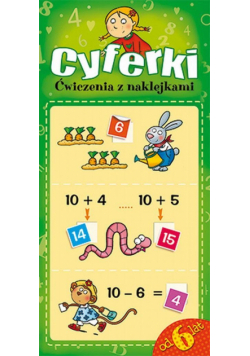 Cyferki Ćwiczenia z naklejkami