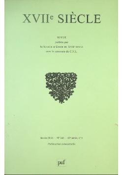 Revue XVIIe Siècle Nr 246