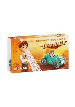 Klocki konstrukcyjne Waffle mini Cars Teal Oldtimer Jeremy 50 elementów