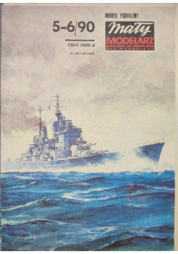 Mały modelarz Nr 5 i 6 / 90 Brytyjski pancernik HMS Vanguard
