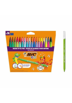 Flamastry BIC Kids Kid Couleur 36 kolorów