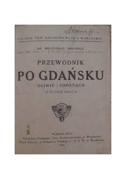 Przewodnik po Gdańsku, reprint 1921r.
