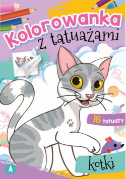 Kolorowanka z tatuażami Kotki