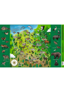 Podkładka mapa Polski zwierzątka Mappuzzle Junior