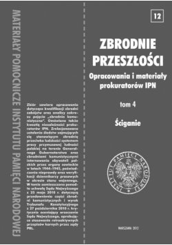 Zbrodnie przeszłości Tom 4 Ściganie
