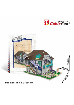 Puzzle 3D Domki świata Francja Flower Shop