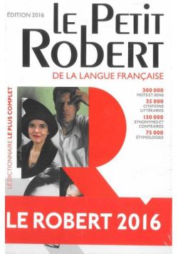 Petit Robert 2016