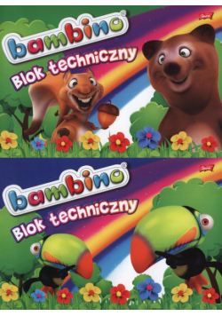 Blok techniczny A4 Bambino 10 kartek 10 sztuk mix