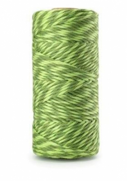 Sznurek bawełniany 3mm 100m twist limon - zielony