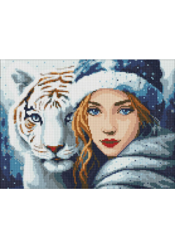 Diamentowa mozaika - Zimowe ciepło 30x40cm