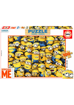 Puzzle drewniane 100 elementów