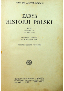 Zarys historji Polski, 1925 r.