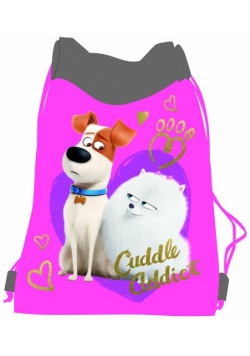 Worek na obuwie Secret life of pets różowy