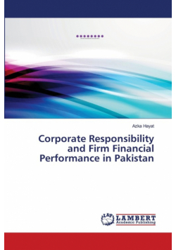 Corporate Responsibility and Firm Financial Performance in Pakistan