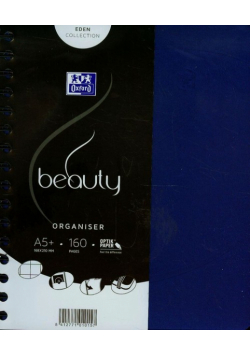 Kołonotatnik A5 Oxford beauty Organiser w kratkę 160 kartek niebieski