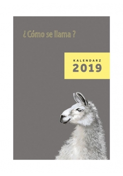 Kalendarz 2019 tygodniowy A5 Lama NARCISSUS