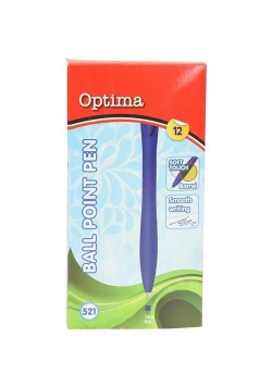 Długopis Soft Touch niebieski (12szt) OPTIMA