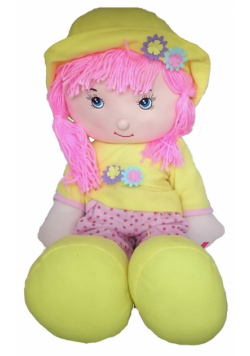 Lalka szmacianka 58 cm żółta