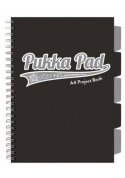 Project Book Black A4/200K kratka czarny (3szt)