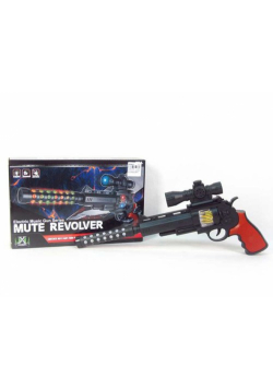 Pistolet 39 Cm Z Tłumikiem Światło / Dźwiękiem