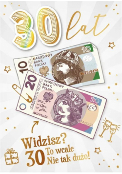 Karnet Urodziny 30