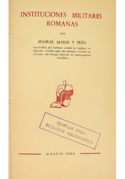 Instituciones militares romanas