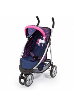 Wózek dla lalek granatowy Jogger Sport