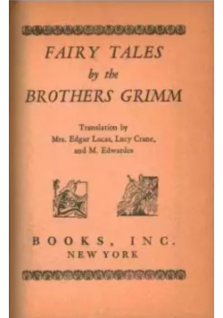 Fairy tales by the brothers grimm 1946 r.