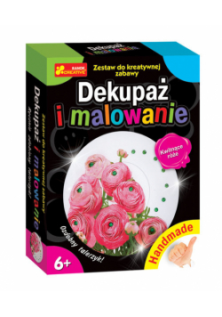 Dekupaż i malowanie Kwitnące róże