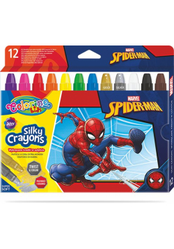 Kredki żelowe wykręcane Spiderman Colorino Kids 12 kolorów