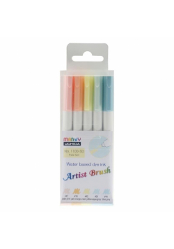 Flamastry kolorowe Artist Brush Pale 5 kolorów