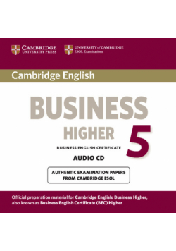 Cambridge English Business Higher 5 Audio CD