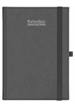 Kalendarz naucz. 2024/2025 A5 tyg. gumka czarny