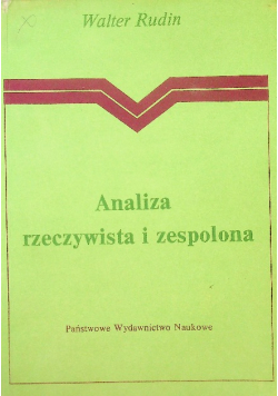 Analiza rzeczywista i zespolona