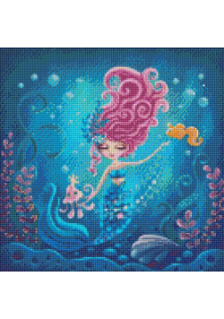 Diamentowa mozaika - Syrena 40x40cm
