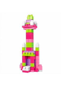 Mega Bloks Klocki 80 elementów torba różowa