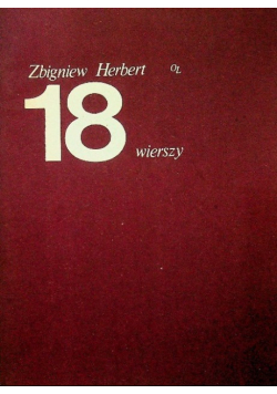 Herbert 18 wierszy