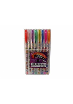Długopis Brokat w etui 8 kolorów