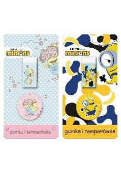 Gumka + temperówka na blistrze Minionki
