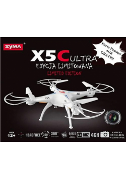 Quadrocopter SYMA X5C ULTRA kamera HD biały