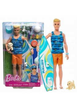 Barbie Fashionistas. Ken surfer + akcesoria HPT50