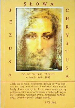 Słowa Jezusa Chrystusa do polskiego narodu w latach 1968 - 1992